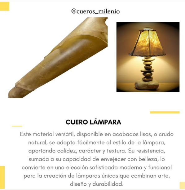 CUERO LÁMPARA